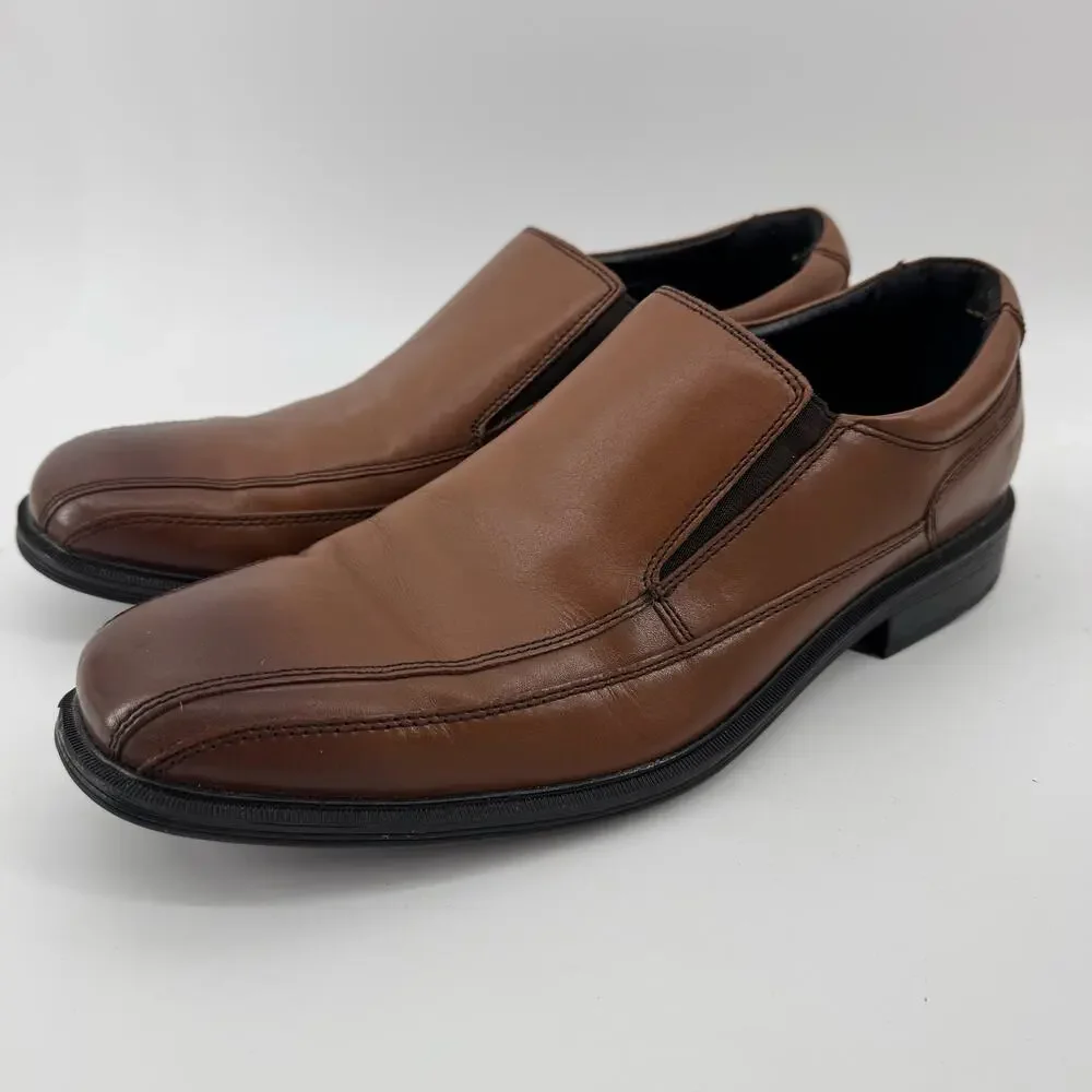 Kenneth Cole New York Len Slipon Brown Leather Loafers Men’s 11 M
